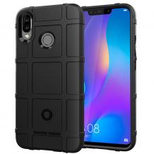 Оригинален силиконов калъф / гръб / Rugged Shield TPU Case за Motorola One Action - черен 