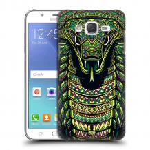 Твърд гръб LUXO за Samsung Galaxy J1 / Samsung J1 - snake / зелена змия