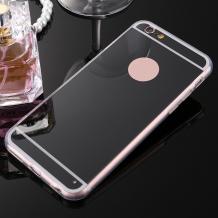 Луксозен силиконов калъф / гръб / TPU за Xiaomi RedMi 4x - тъмно сив / огледален