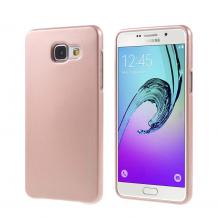 Луксозен силиконов калъф / гръб / TPU MERCURY i-Jelly Case Metallic Finish за Samsung Galaxy A5 2017 A520 - Rose Gold