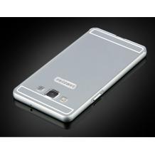 Луксозен алуминиев твърд гръб за Samsung Galaxy A5 A500F / Samsung A5 - сребрист
