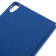 Луксозен силиконов калъф / гръб / TPU Mercury GOOSPERY Jelly Case за Sony Xperia XA - син