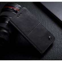 Луксозен кожен калъф със стойка Flip тефтер за Samsung Galaxy Note 9 - черен