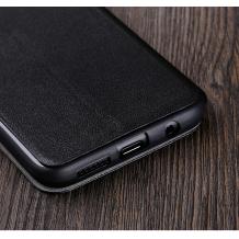 Луксозен кожен калъф Flip тефтер със стойка X-level за Samsung Galaxy S8 Plus G955 - черен