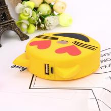 Универсална външна батерия Cartoon Emoji / Universal Power Bank Cartoon Emoji 5600mAh - Cat / Emoji