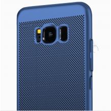 Твърд гръб за Samsung Galaxy S8 G950 - тъмно син / Grid
