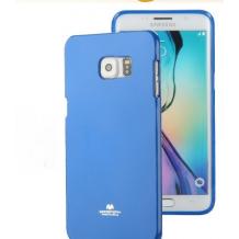 Луксозен силиконов калъф / кейс / TPU Mercury GOOSPERY Jelly Case за Samsung Galaxy S6 Edge+ G928 / S6 Edge Plus - светло син