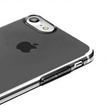 Оригинален силиконов калъф / гръб / TPU Baseus Simple Series за Apple iPhone 7 - черен / прозрачен