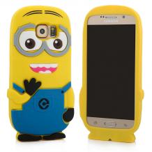 Силиконов калъф / гръб / TPU 3D за Samsung Galaxy S6 G920 - Minions Despicable me / Миньони Аз проклетникът