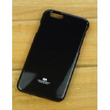 Луксозен силиконов гръб / калъф / TPU Mercury за Apple iPhone 5 / iPhone 5S - JELLY CASE Goospery / черен с брокат