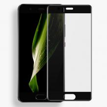 Оригинален извит стъклен скрийн протектор / 4D EQUIPTORS Screen Protector за Huawei P10 - черен