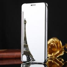 Луксозен калъф Clear View Cover с твърд гръб за Huawei P10 Lite - сребрист