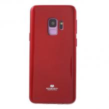 Луксозен силиконов калъф / гръб / TPU Mercury GOOSPERY Jelly Case за Samsung Galaxy S9 Plus G965 - червен