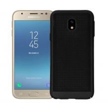 Силиконов калъф / гръб / TPU за Samsung Galaxy J5 2017 J530 - черен / Grid