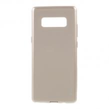 Силиконов калъф / гръб / TPU MERCURY i-Jelly Case Metallic Finish за Samsung Galaxy Note 8 N950 - златен