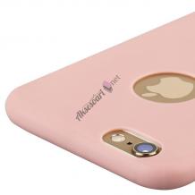 Ултра тънък силиконов калъф / гръб / TPU Ultra Thin за Apple iPhone 6 Plus / iPhone 6S Plus - розов