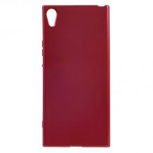 Силиконов калъф / гръб / TPU MERCURY i-Jelly Case за Sony Xperia XA1 - червен