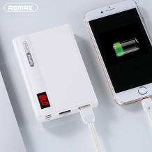 Универсална външна батерия Remax / Universal Power Bank Remax / Micro USB Data Cable 10000mAh - бяла