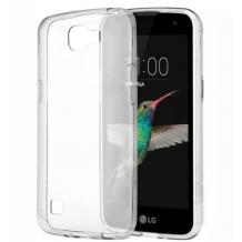 Ултра тънък силиконов калъф / гръб / TPU Ultra Thin за LG K4 - прозрачен