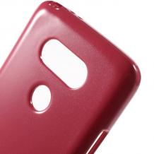 Луксозен силиконов калъф / гръб / TPU Mercury GOOSPERY Jelly Case за LG G5 - цикламен