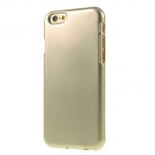 Луксозен силиконов калъф / гръб / TPU MERCURY i-Jelly Case Metallic Finish за Huawei Ascend P8 / Huawei P8 - златист