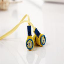 Стерео слушалки 3.5mm за смартфон + кейс - Minions / Миньони 4 