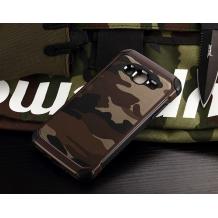 Твърд гръб със силиконов кант Camo Series за Samsung Galaxy J7 2016 J710 - кафяв / камуфлаж