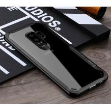 Луксозен твърд гръб със силиконов кант IPAKY за Samsung Galaxy S9 Plus G965 - прозрачен 