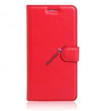 Кожен калъф Flip тефтер Flexi със стойка за Samsung Galaxy S9 G960 - червен