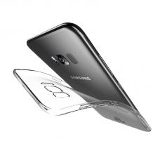 Луксозен силиконов калъф / гръб / TPU USAMS Primary Series за Samsung Galaxy S8 G950 - прозрачен