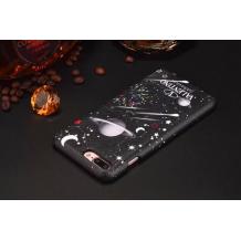 Луксозен гръб Valentino за Apple iPhone 7 / iPhone 8 - черен / космос