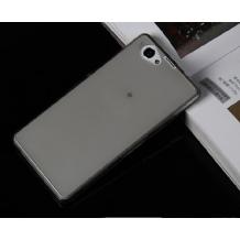 Ултра тънък силиконов калъф / гръб / TPU Ultra Thin за Sony Xperia Z3 Compact / Z3 Mini - прозрачен / сив