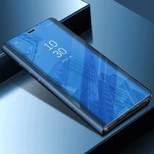 Луксозен калъф Clear View Cover с твърд гръб за Samsung Galaxy A30 - син