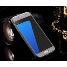 Силиконов калъф / гръб / TPU за Samsung Galaxy S6 Edge G925 - сив прозрачен / 2 части / лице и гръб