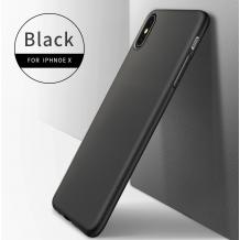 Оригинален силиконов калъф / гръб / TPU X-LEVEL Guardian Series за Apple iPhone XS MAX - черен / мат