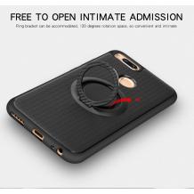 Силиконов калъф / гръб / TPU iFace Hamee Magnetic Finger Ring Car Holder за Xiaomi Redmi 4X - черен