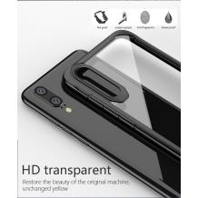 Луксозен твърд гръб със силиконов кант IPAKY за Huawei P20 Pro - прозрачен 