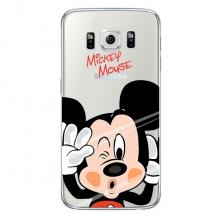 Ултра тънък силиконов калъф / гръб / TPU Ultra Thin за Samsung J500 Galaxy J5 - прозрачен / Mickey Mouse