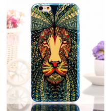Силиконов калъф / гръб / TPU за Apple iPhone 6 / iPhone 6S - lion / лъв