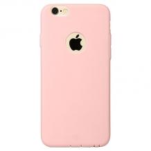 Луксозен силиконов гръб / калъф / TPU Baseus Misu Case за Apple iPhone 6 4.7" - розов