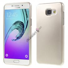 Луксозен силиконов калъф / гръб / TPU MERCURY i-Jelly Case Metallic Finish за Samsung Galaxy A3 2017 A320 - златист