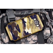 Твърд гръб със силиконов кант Camo Series за Samsung Galaxy J7 2016 J710 - златист / камуфлаж