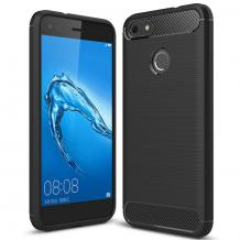 Силиконов калъф / гръб / TPU за Motorola Moto E6 Play - черен / carbon