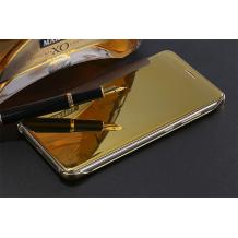 Луксозен калъф Clear View Cover с твърд гръб за Huawei P10 - златист