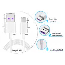 Оригинале USB кабел Super Charge Type-C 5A за Huawei P20 Lite / Mate 20 Pro / Mate 20 / P20 Pro 