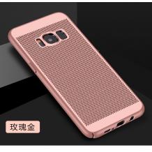 Твърд гръб за Samsung Galaxy S8 G950 - Rose Gold / Grid