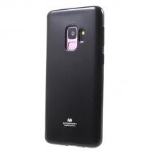 Луксозен силиконов калъф / гръб / TPU Mercury GOOSPERY Jelly Case за Samsung Galaxy S9 Plus G965 - черен