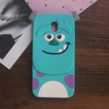 Силиконов калъф / гръб / TPU 3D за Samsung Galaxy J5 2017 J530 - Monster / син