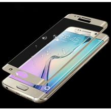 3D full cover Tempered glass screen protector Samsung Galaxy S7 Edge G935 / Извит стъклен скрийн протектор за Samsung Galaxy S7 Edge G935 - златен