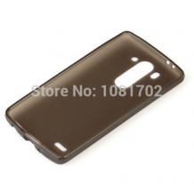 Силиконов калъф / гръб / TPU за LG G3 S / LG G3 Mini D722 - сив / мат